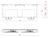 Монтажный комплект 1U RACK MOUNT KIT A
